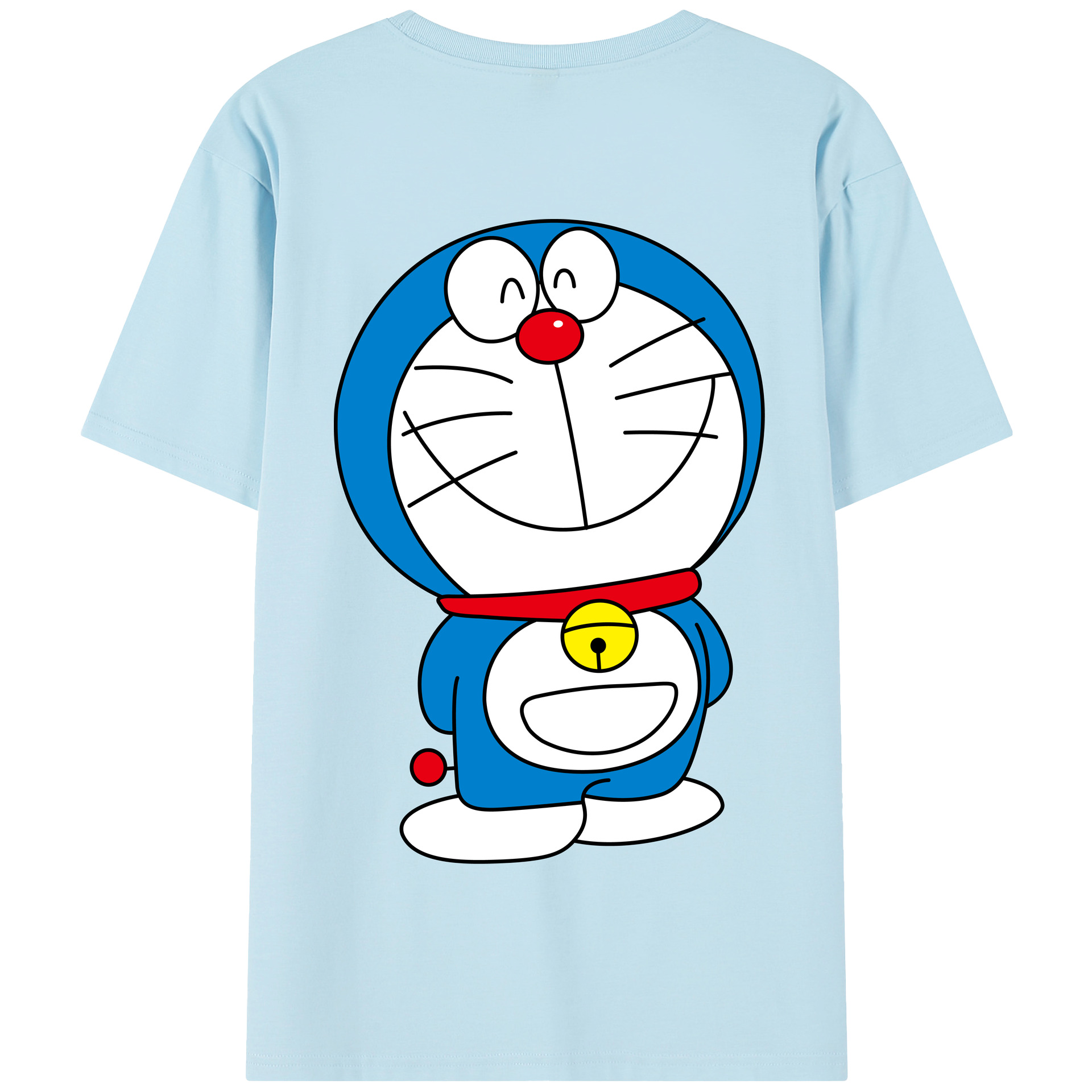 （画像用） ドラえもん Doraemon 綿100％半袖Tシャツ（背面プリント）